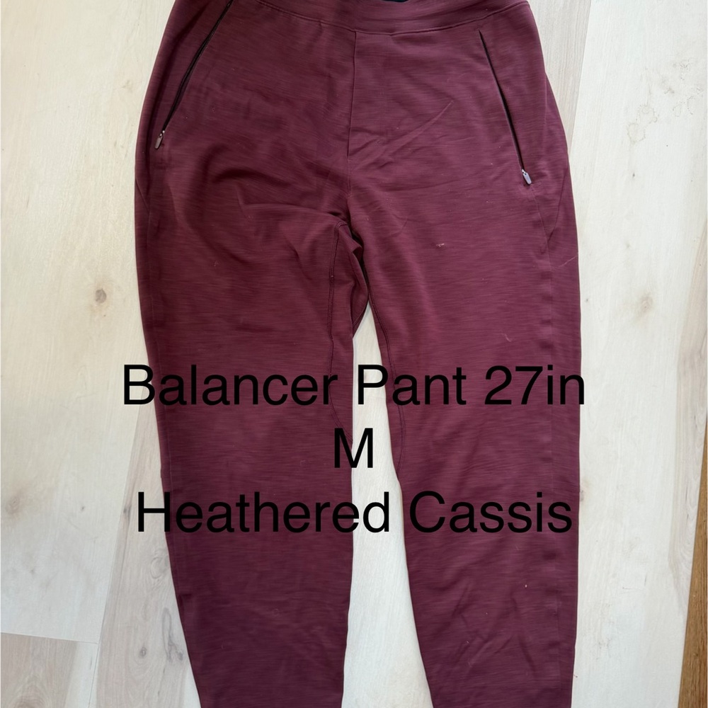 lululemon athletica Heathered Cassis Sweatpants